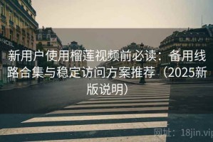 新用户使用榴莲视频前必读：备用线路合集与稳定访问方案推荐（2025新版说明）