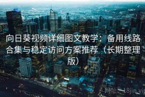 向日葵视频详细图文教学：备用线路合集与稳定访问方案推荐（长期整理版）