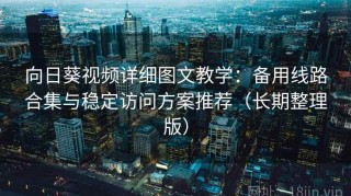 向日葵视频详细图文教学：备用线路合集与稳定访问方案推荐（长期整理版）