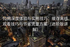 91网深度体验与实用技巧：缓存离线观看技巧与节省流量方案（进阶版讲解）