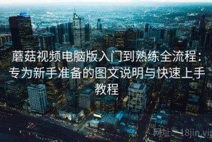 蘑菇视频电脑版入门到熟练全流程：专为新手准备的图文说明与快速上手教程