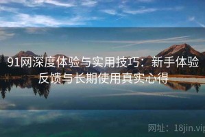 91网深度体验与实用技巧：新手体验反馈与长期使用真实心得