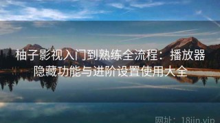 柚子影视入门到熟练全流程：播放器隐藏功能与进阶设置使用大全