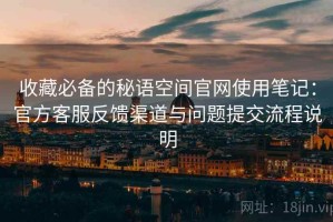 收藏必备的秘语空间官网使用笔记：官方客服反馈渠道与问题提交流程说明