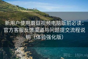 新用户使用蘑菇视频电脑版前必读：官方客服反馈渠道与问题提交流程说明（体验强化版）