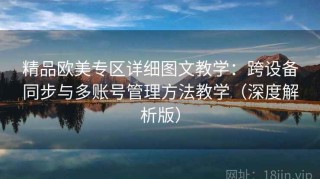 精品欧美专区详细图文教学：跨设备同步与多账号管理方法教学（深度解析版）