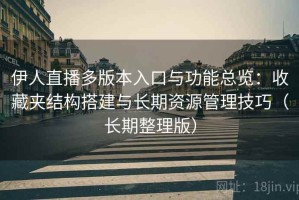 伊人直播多版本入口与功能总览：收藏夹结构搭建与长期资源管理技巧（长期整理版）