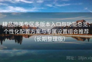 精品欧美专区多版本入口与功能总览：个性化配置方案与专属设置组合推荐（长期整理版）