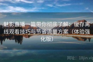 魅影直播一篇带你彻底了解：缓存离线观看技巧与节省流量方案（体验强化版）