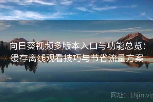 向日葵视频多版本入口与功能总览：缓存离线观看技巧与节省流量方案