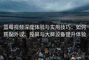 蓝莓视频深度体验与实用技巧：如何搭配外设、投屏与大屏设备提升体验