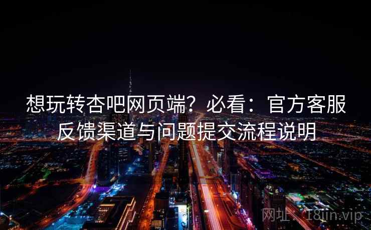 想玩转杏吧网页端？必看：官方客服反馈渠道与问题提交流程说明