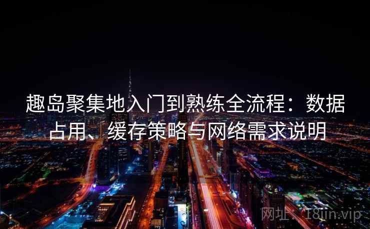趣岛聚集地入门到熟练全流程：数据占用、缓存策略与网络需求说明