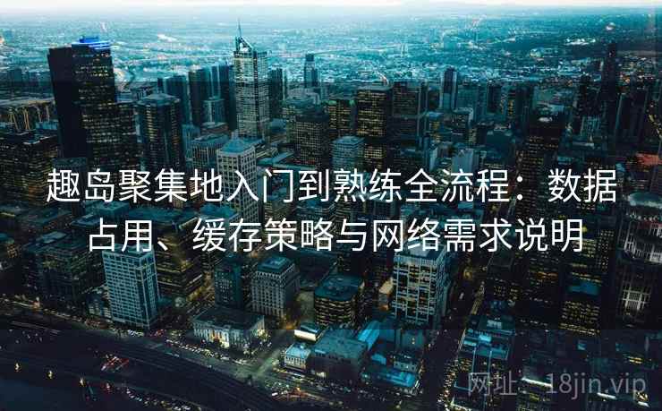 趣岛聚集地入门到熟练全流程：数据占用、缓存策略与网络需求说明