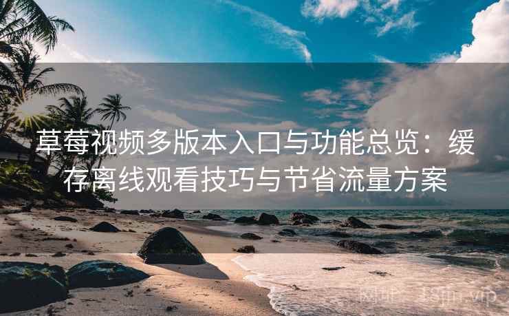 草莓视频多版本入口与功能总览：缓存离线观看技巧与节省流量方案
