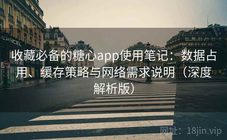 收藏必备的糖心app使用笔记：数据占用、缓存策略与网络需求说明（深度解析版）