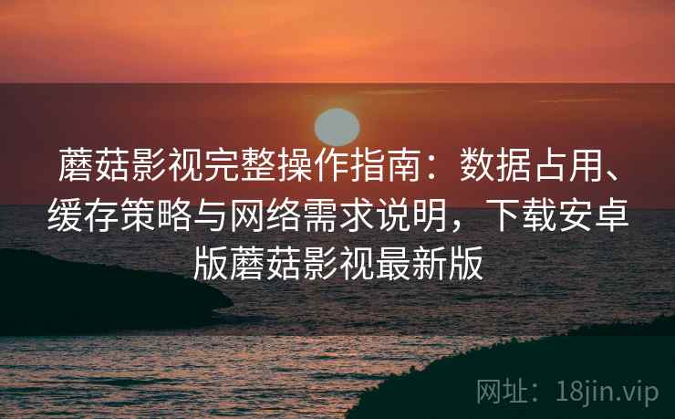 蘑菇影视完整操作指南：数据占用、缓存策略与网络需求说明，下载安卓版蘑菇影视最新版