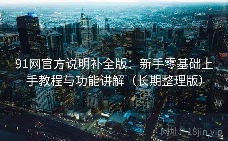 91网官方说明补全版：新手零基础上手教程与功能讲解（长期整理版）