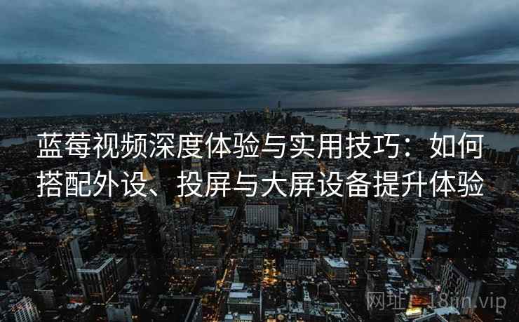 蓝莓视频深度体验与实用技巧：如何搭配外设、投屏与大屏设备提升体验