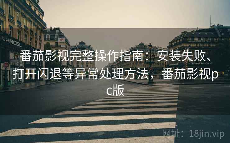 番茄影视完整操作指南：安装失败、打开闪退等异常处理方法，番茄影视pc版