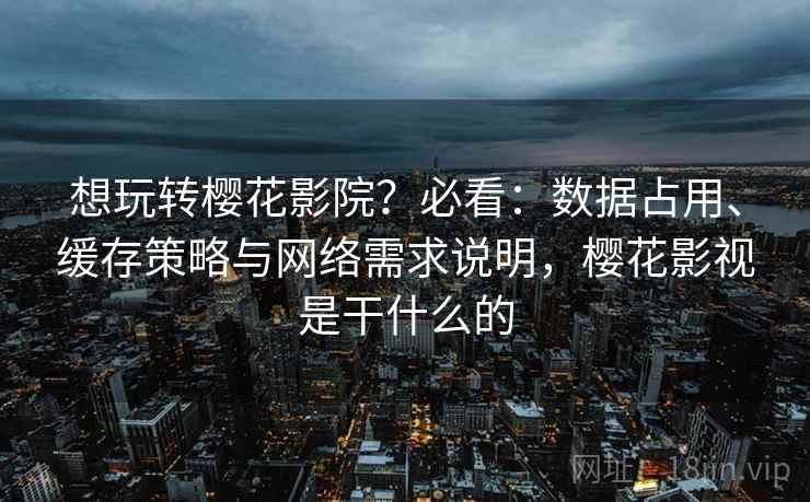 想玩转樱花影院？必看：数据占用、缓存策略与网络需求说明，樱花影视是干什么的