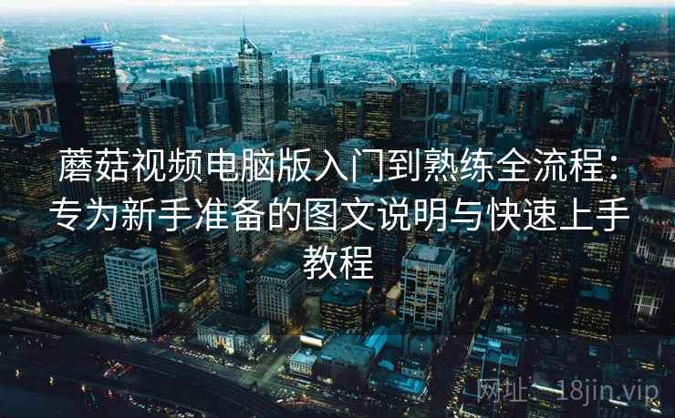 蘑菇视频电脑版入门到熟练全流程：专为新手准备的图文说明与快速上手教程
