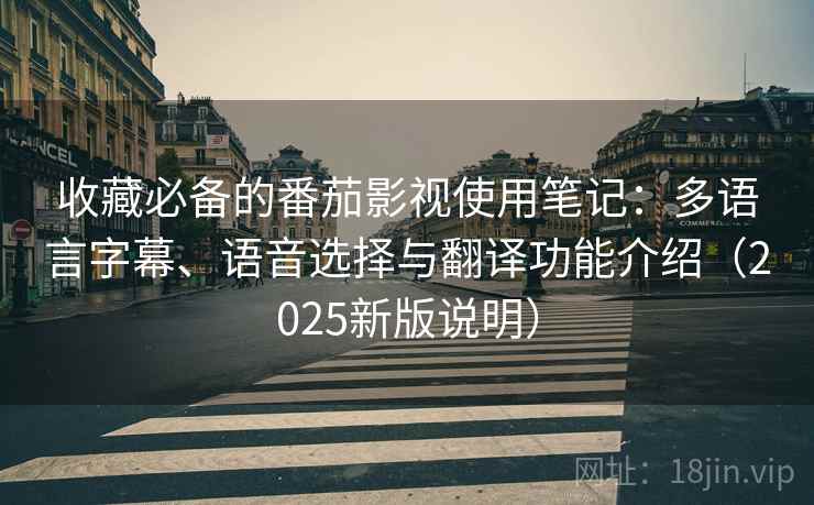收藏必备的番茄影视使用笔记:多语言字幕、语音选择与翻译功能介绍(2025新版说明) 收藏必备的番茄影视使用笔记:多语言字幕、语音选择与翻译功能介绍(2025新版说明)