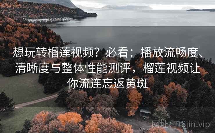 想玩转榴莲视频？必看：播放流畅度、清晰度与整体性能测评，榴莲视频让你流连忘返黄斑