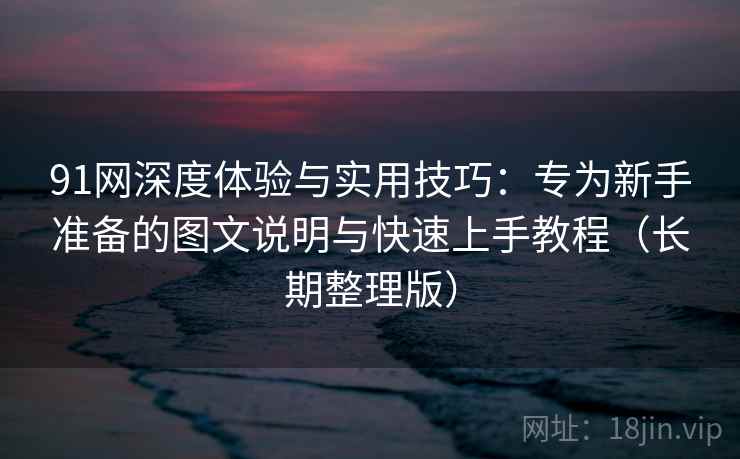 91网深度体验与实用技巧:专为新手准备的图文说明与快速上手教程(长期整理版) 91网深度体验与实用技巧:专为新手准备的图文说明与快速上手教程(长期整理版)
