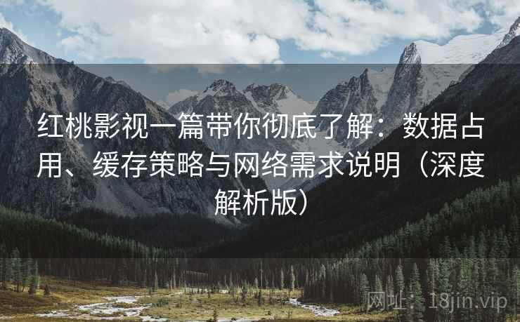 红桃影视一篇带你彻底了解:数据占用、缓存策略与网络需求说明(深度解析版) 红桃影视一篇带你彻底了解:数据占用、缓存策略与网络需求说明(深度解析版)