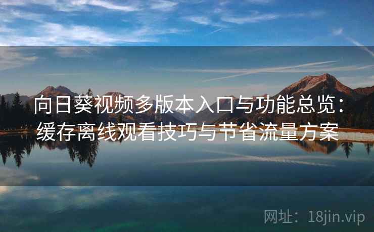 向日葵视频多版本入口与功能总览:缓存离线观看技巧与节省流量方案 向日葵视频多版本入口与功能总览:缓存离线观看技巧与节省流量方案